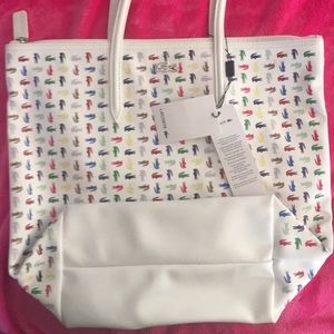 Lacoste Leather Tote Bag
